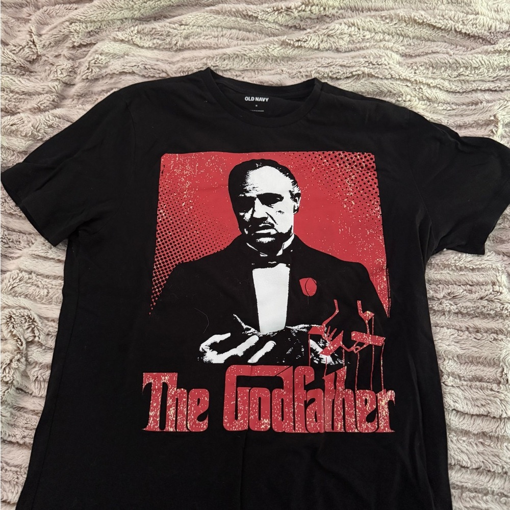 Old Navy Black Godfather Graphic T-Shirt